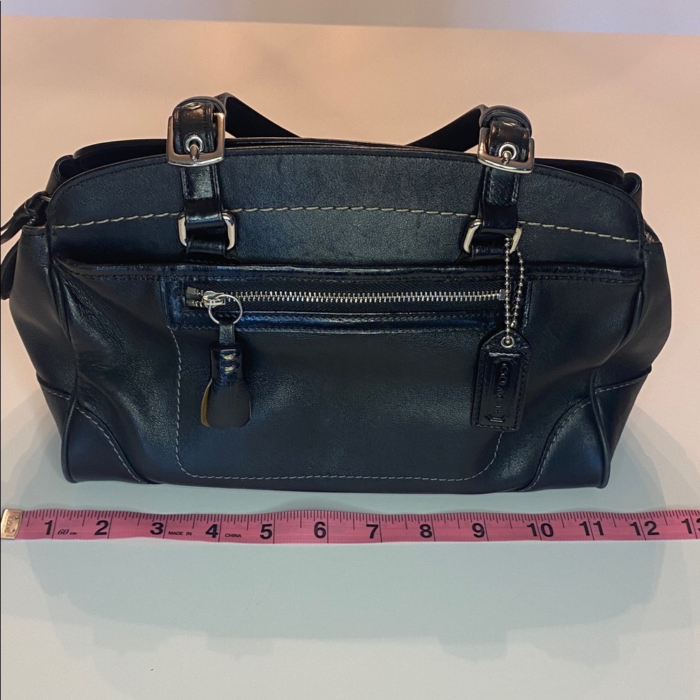 VTG Coach Hamilton Bag Black Leather - Picture 12 of 14